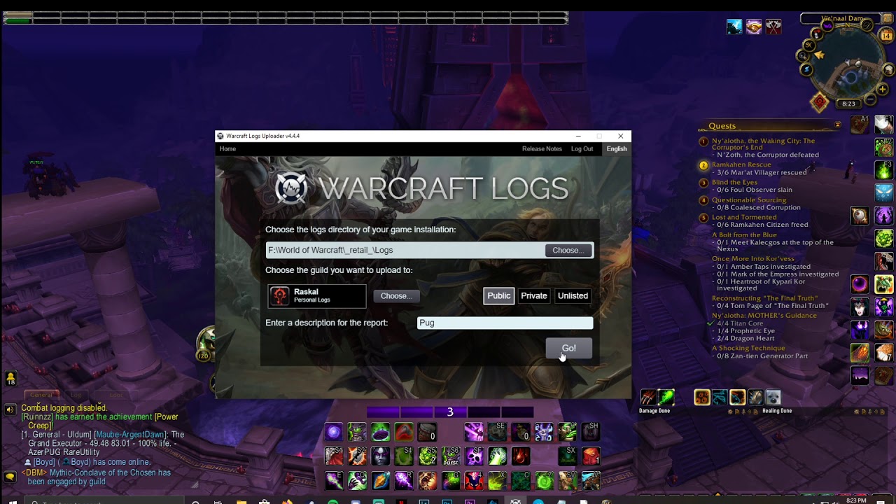 How To Setup Warcraft Logs, Live Logs
