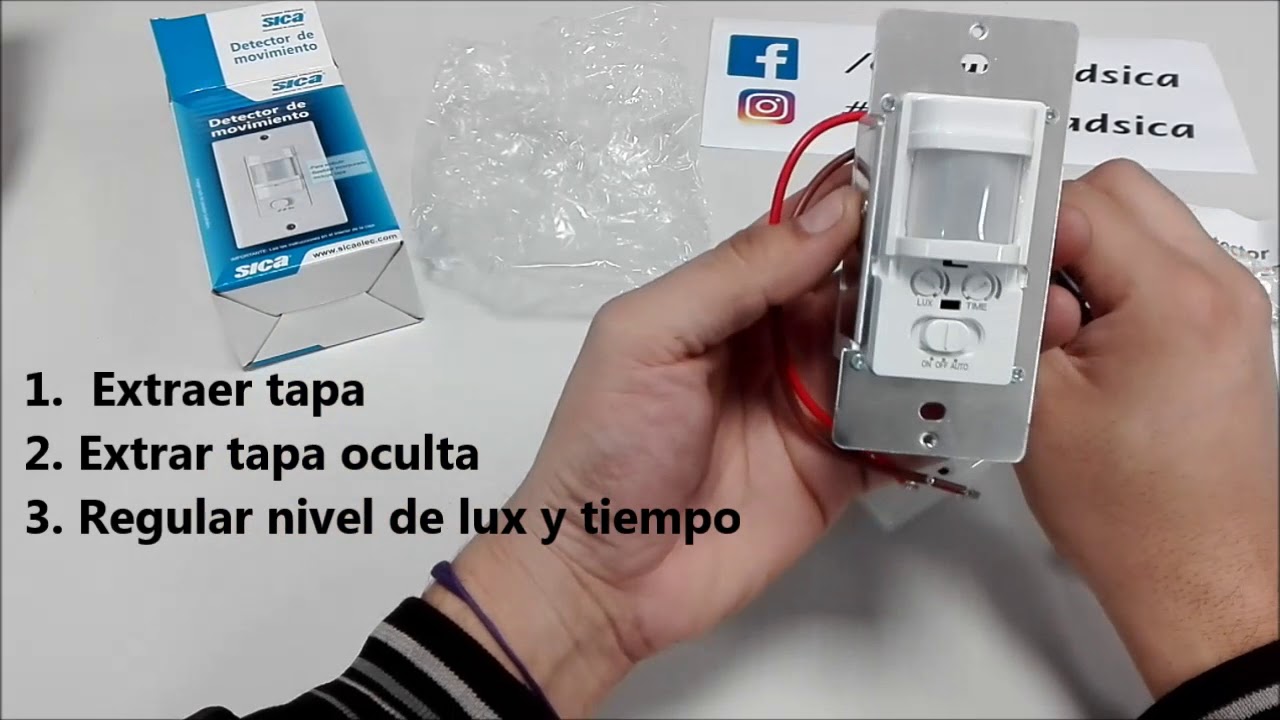 Detector de movimiento de embutir SICA