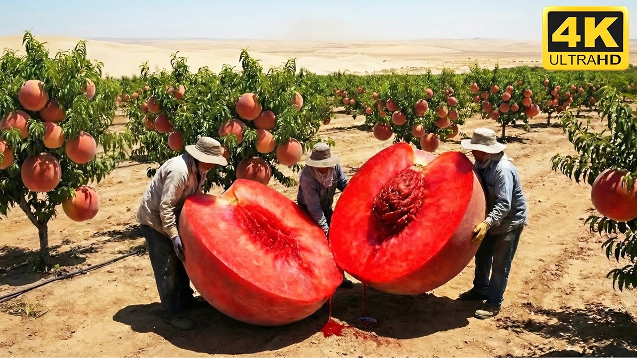 Shock! They Tried Growing Red Flesh Peaches In The Desert – The Results Shocked Everyone