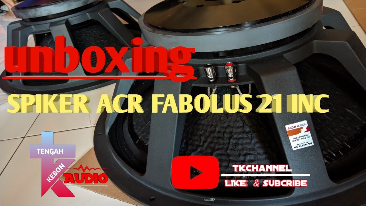 UNBOXING SPIKER ACR FABOLUS 21 INC. TK_AUDIO