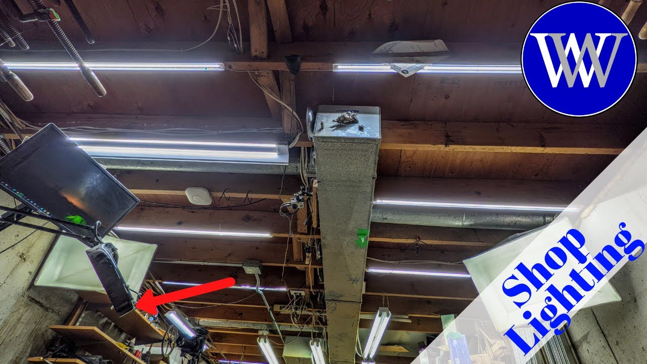 How to Setup Shop Lights For Woodworking