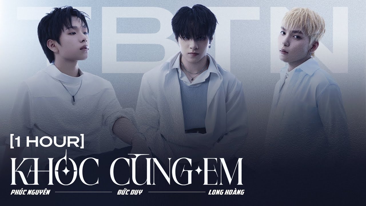 [1 Hour] Khóc Cùng Em | Phúc Nguyên x Đức Duy x Long Hoàng | Tân Binh Toàn 2025 | COLOR CODE LYRICS