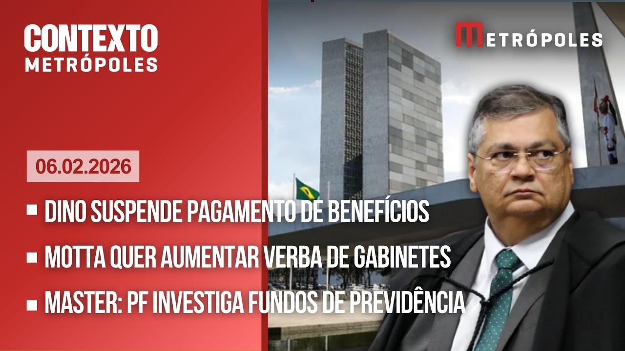 AO VIVO: Master: PF mira fundos de previdência/ Dino suspende pagamento de 