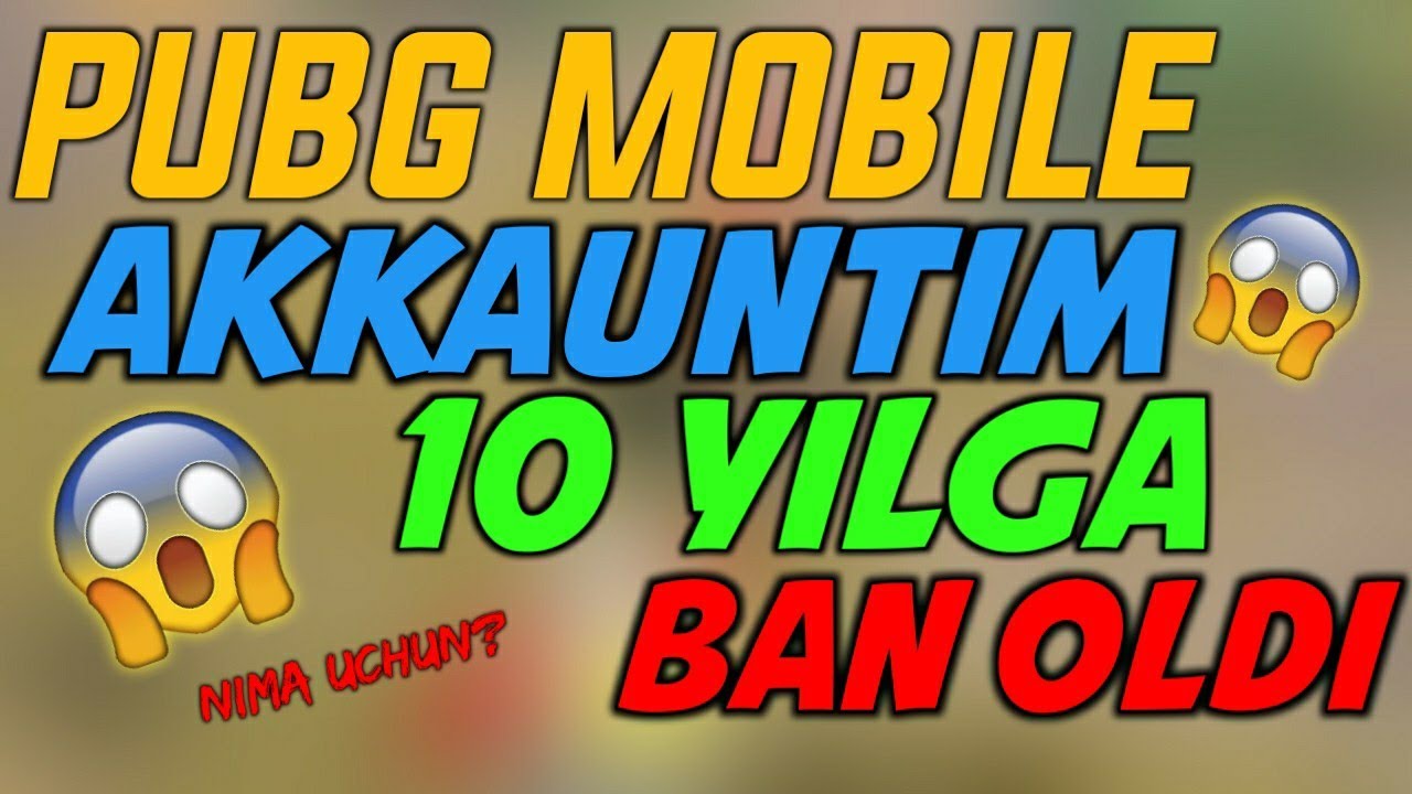 AKKAUNTIM 10 YILGA BAN OLDI 😱😭 | AKKAUNT OLISHDA EHTIYOT BO'LING | PUBG MOBILE UZ