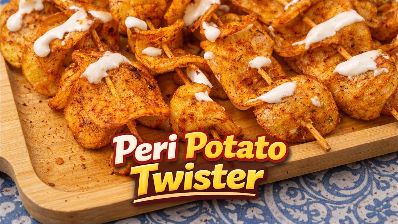 Make DELICIOUS Spiral Potato at Home | Peri Potato Twister 