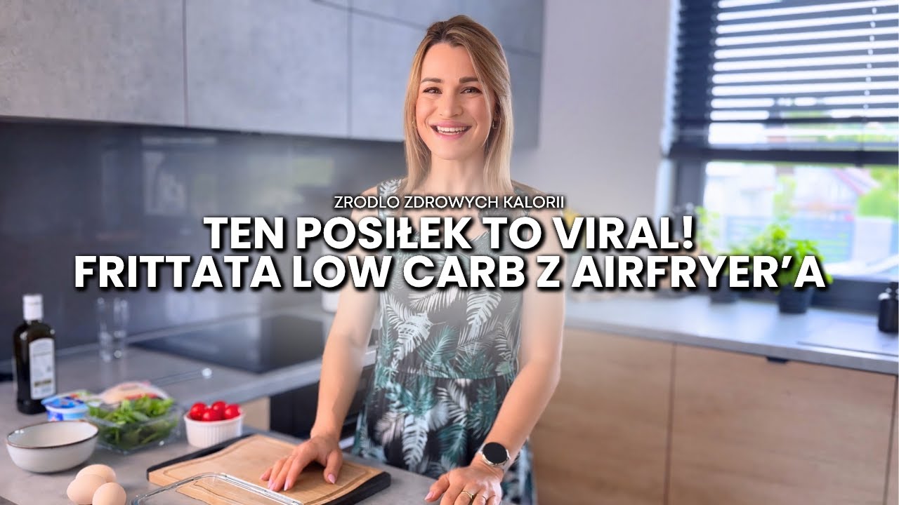 Frittata z air fryer w 15 min&ndash;low carb | wysokobiałkowa! Sycąca, idealna na diecie. Viralowy przepis