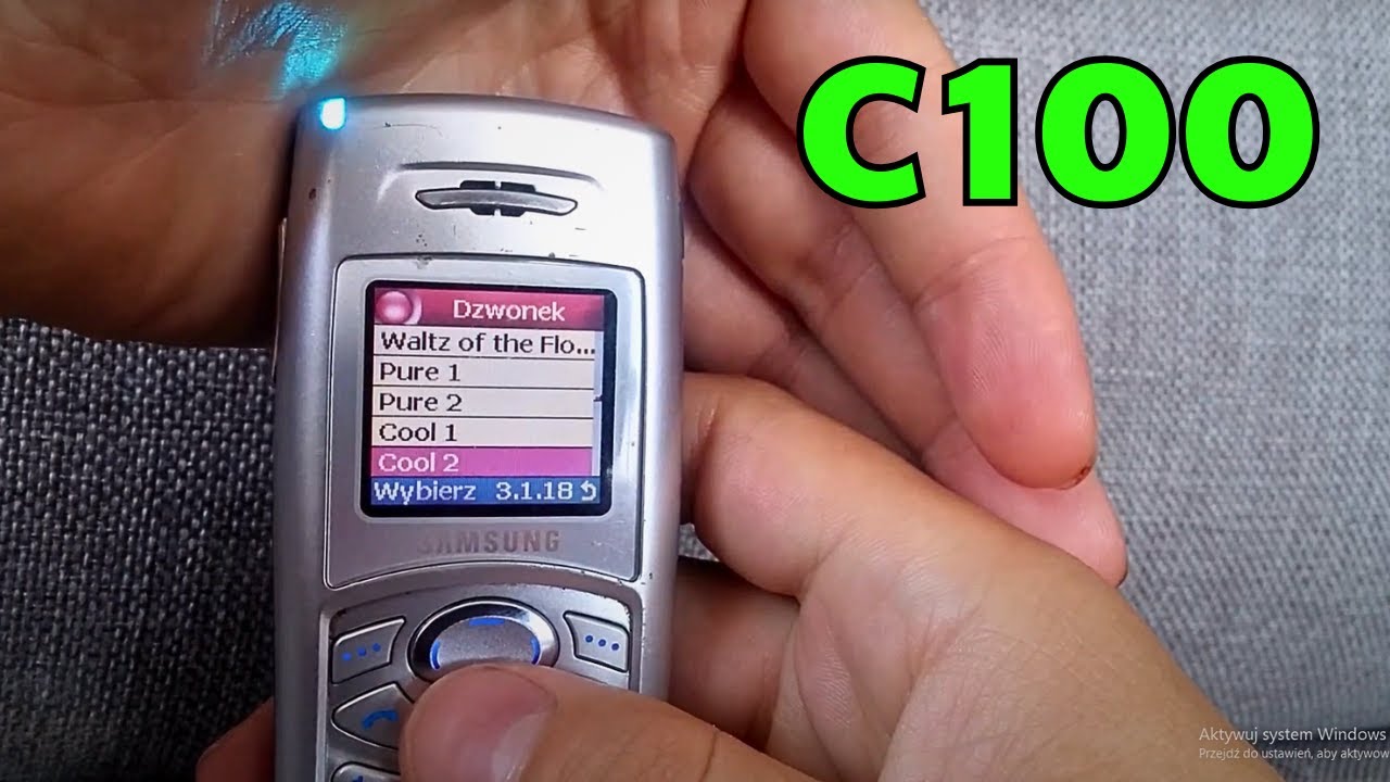 Samsung C100 &ndash; Recenzja, Dzwonki, Gry, Demontaż (2004)