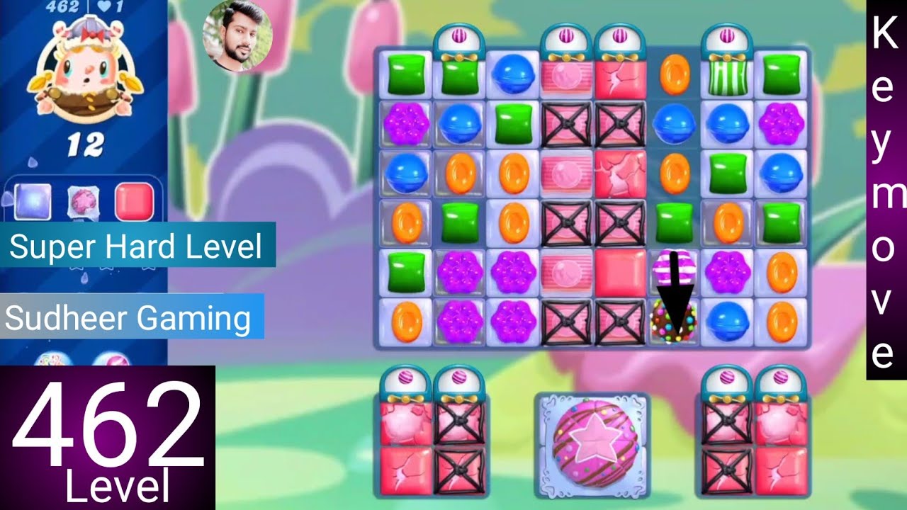 Candy crush saga level 462 । Super Hard level। No boosters। Candy crush 462 help। Sudheer CC Gaming