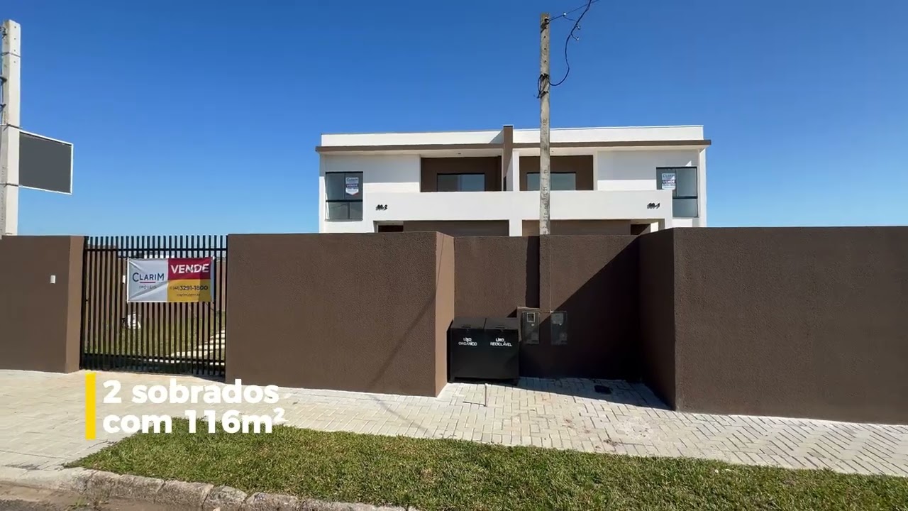 Casas Novas em Condomínio Fechado | 3 Quartos | Campo Largo