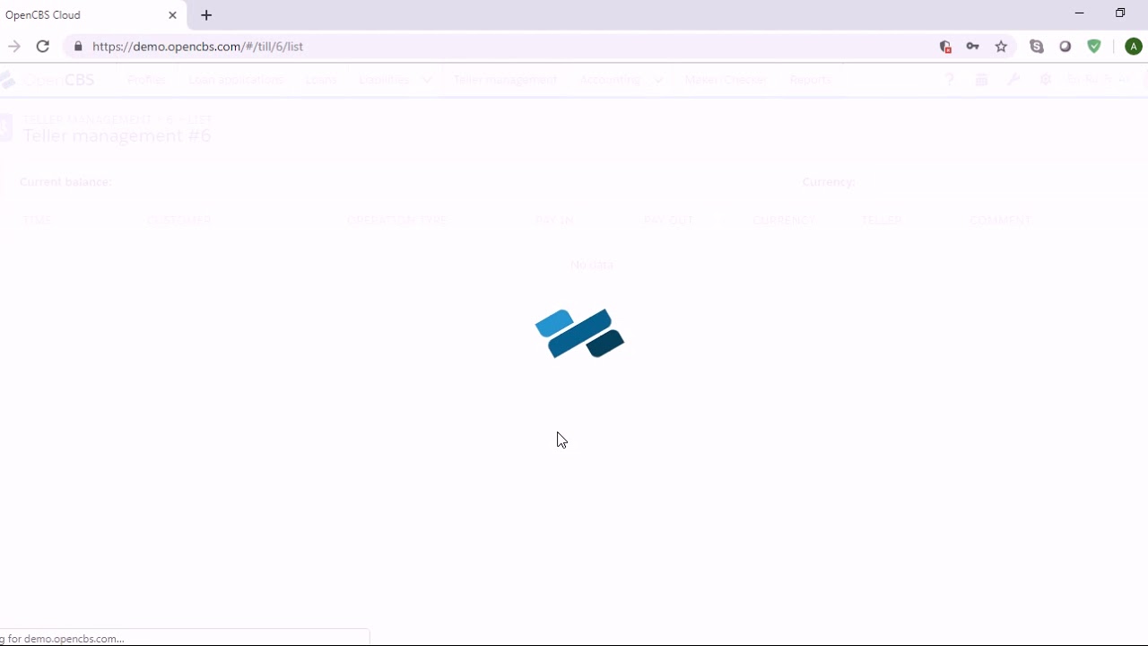 Teller Management in the OpenCBS software
