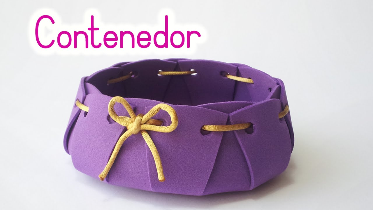 Manualidades: CONTENEDOR para guardar tus cositas - Innova Manualidades