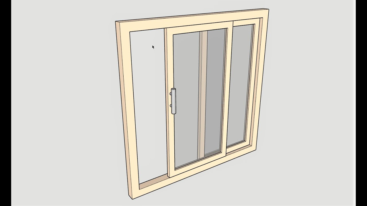 How to make Sliding Door in SketchUp