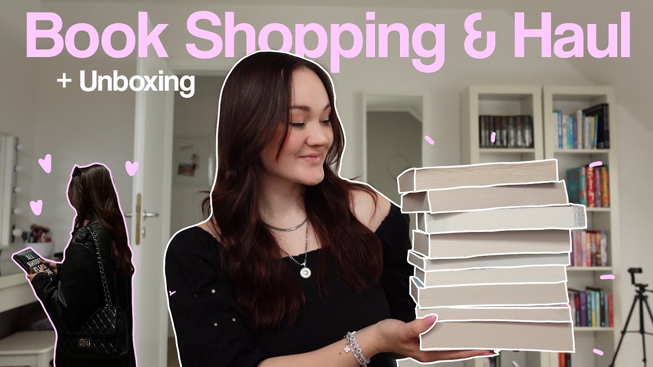 Ich war (mal wieder...) Bücher shoppen!! + Haul/Unboxing  🛒🩷🫂 // bookmas 03