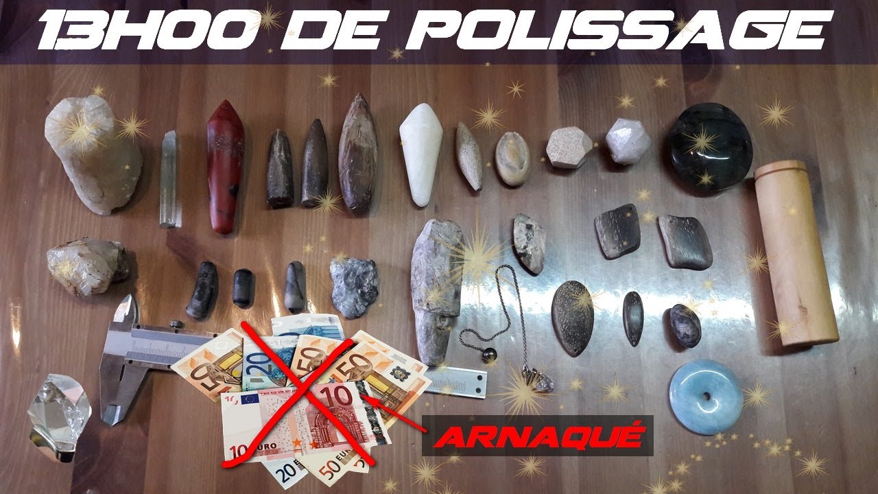 JE ME SUIS FAIT AVOIR 💲 13H de polissage en 20mn👌 - minéraux, pendules, cristaux