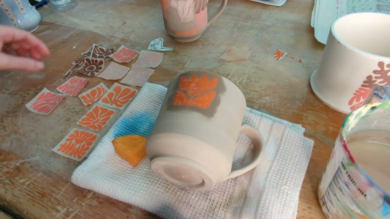Experimenting with Underglaze Transfers