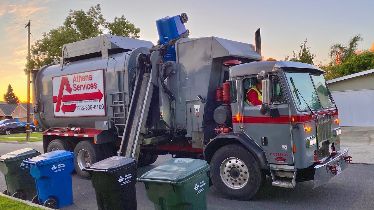 Athens Services Residential Garbage Truck Compilation