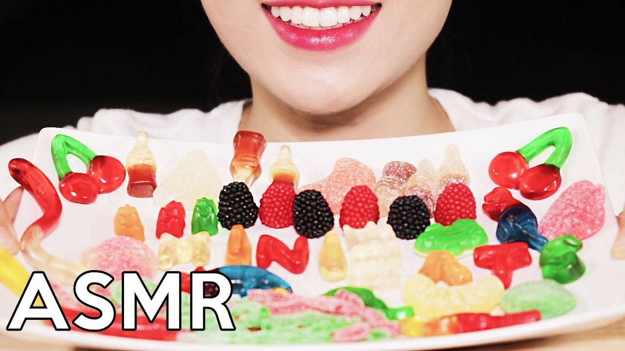 ASMR HARIBO GUMMY CANDY Eating Sounds 하리보 젤리 리얼사운드 먹방