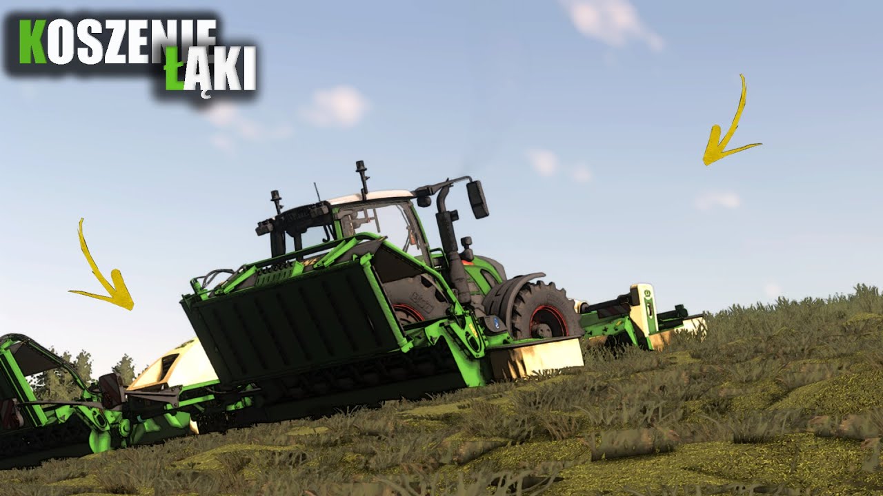 SAMOLOT KOSI ŁĄKE 😂 FENDT + KRONE 👈 FS19 🔥
