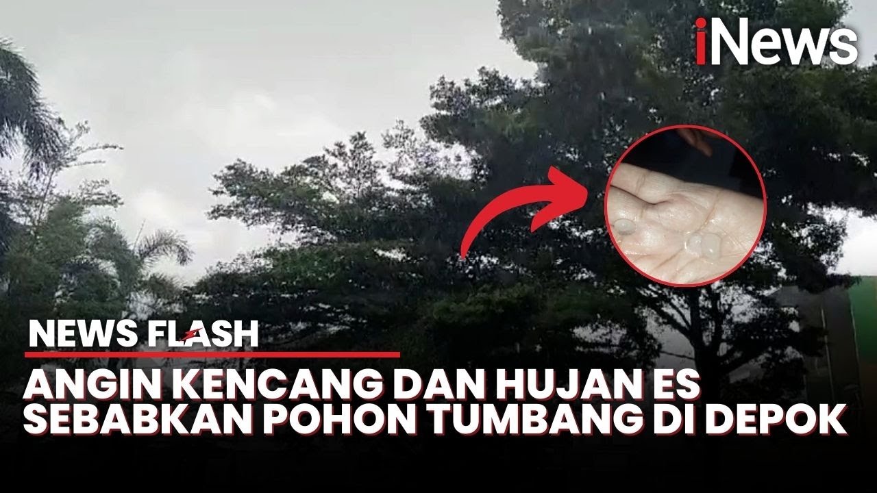 Fenomena Hujan Es Landa Kota Depok, Warga Terkejut Suara Kerikil di Atap