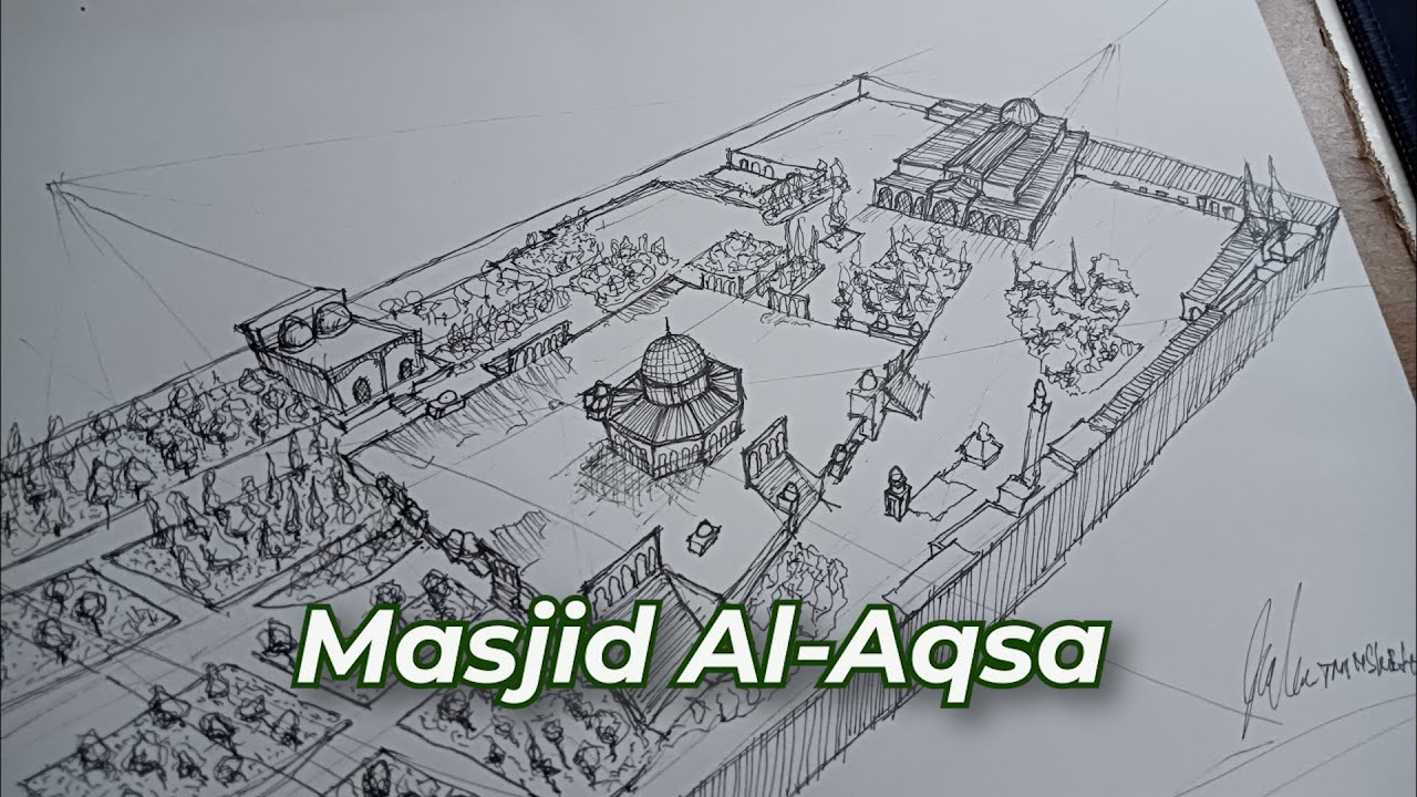 Gambar Lansekap Masjid Al-Aqsa