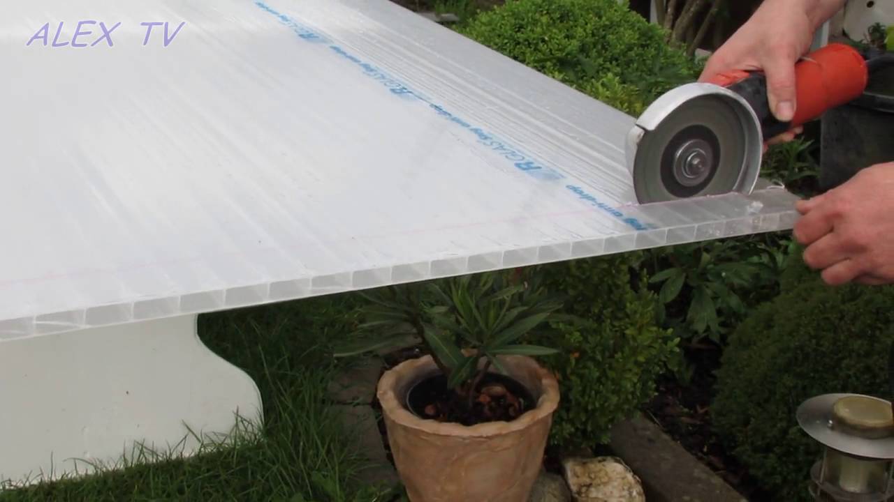 Stegplatten mit flex selber schneiden