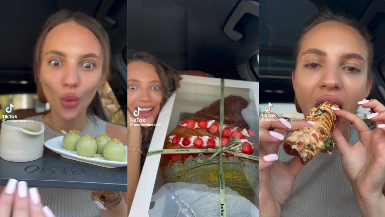 ASMR MUKBANG✨ @mariavehera257 TIKTOK COMPILATION #40