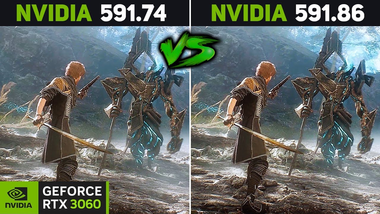 NVIDIA Driver 591.86 vs 591.74 : Performance Comparison | RTX 3060