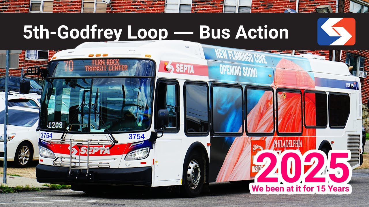 SEPTA Buses at 5th and Godfrey - SEPTA TrAcSe 2025
