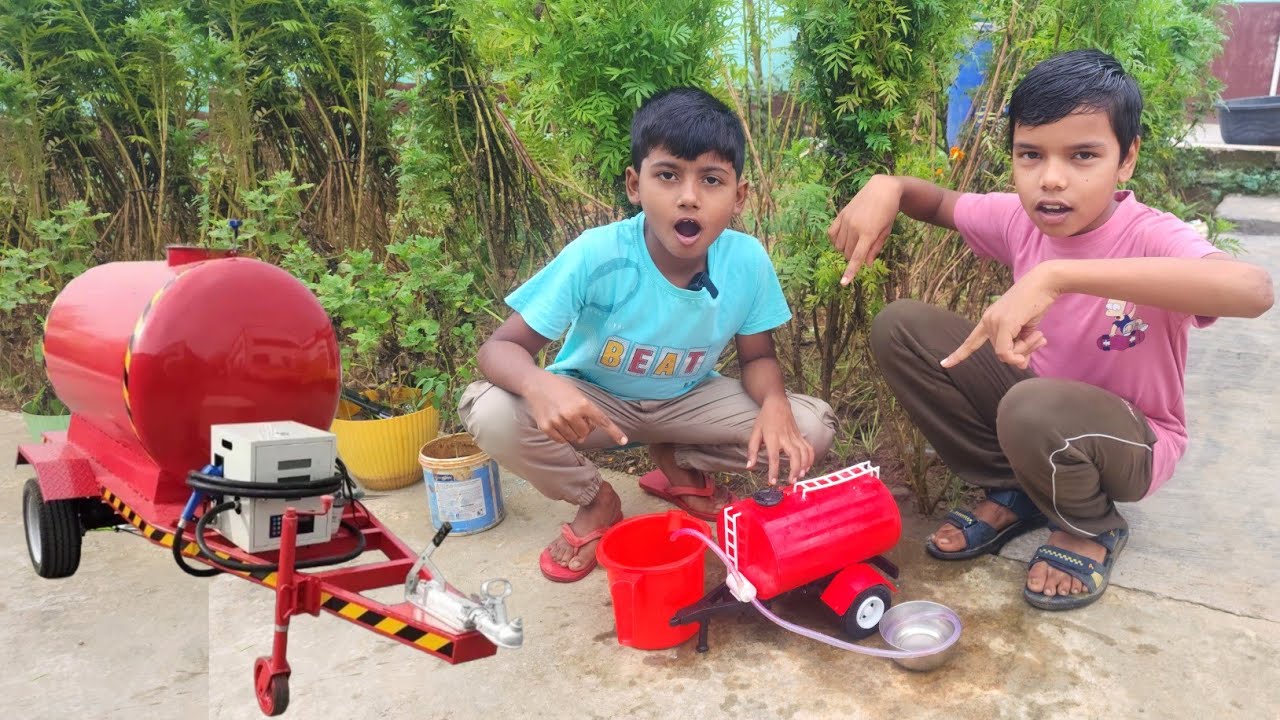 Unboxing and Testing Home Made Water Tanker | Toy Pur