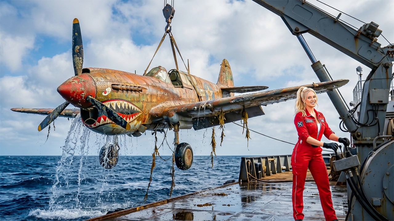 ASMR Aircraft Restoration P-40 Warhawk From Rust To Sky | KSuper car