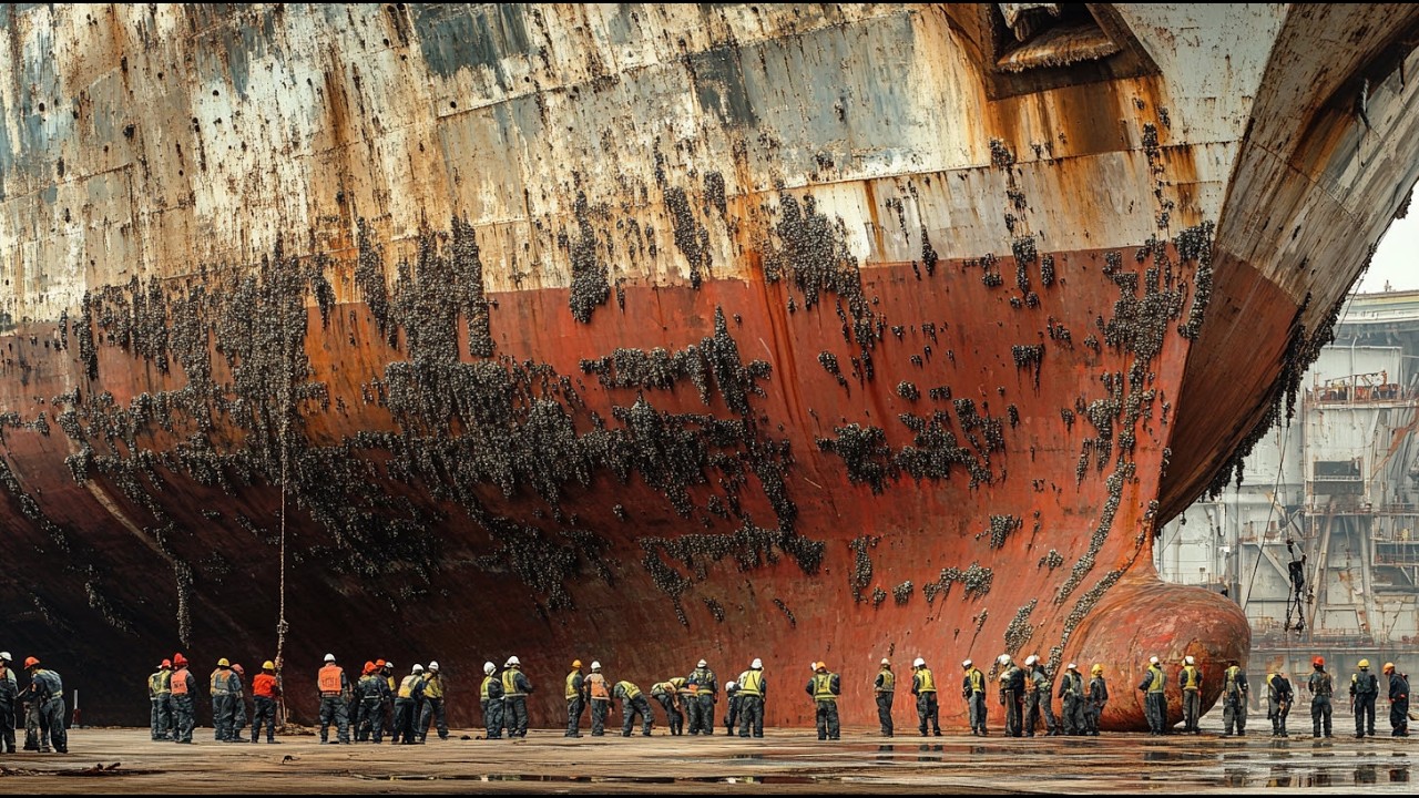 Dry-Dock to Sea in 48 Hours—Watch a Tanker Reborn. Industrial manufacturing processes.