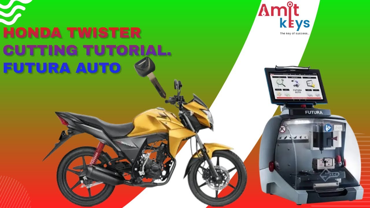 NEW SHINE SP , TWISTER KEY CUTTING TUTORIAL. @Amit Keys @MINDA SILCA ENGINEERING PVT . LTD. . #silca