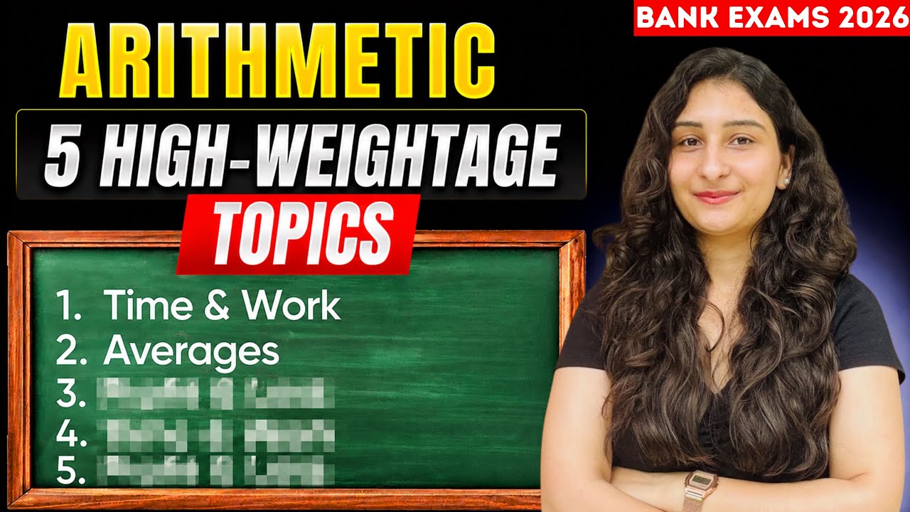 5 Arithmetic Topics That Cover 80% Weightage | Teachers & Sources | Pre + Mains | Karishma Singh
