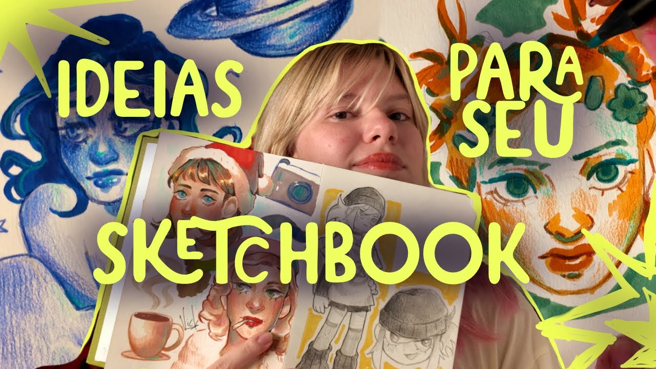 IDEIAS PARA PREENCHER SEU SKETCHBOOK | Vick Arts