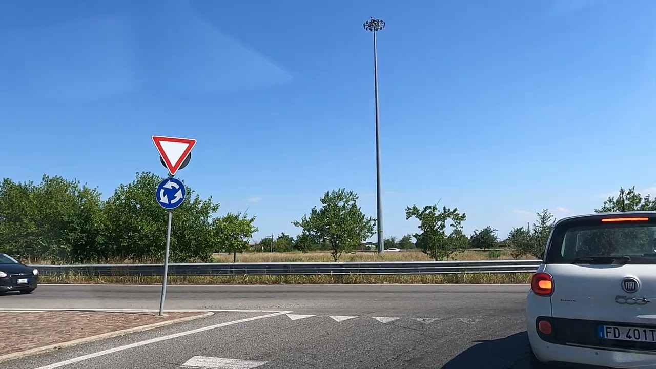 Scenic drive PIACENZA to PONTE DELL`OLIO - 🇮🇹 Italy 🇮🇹
