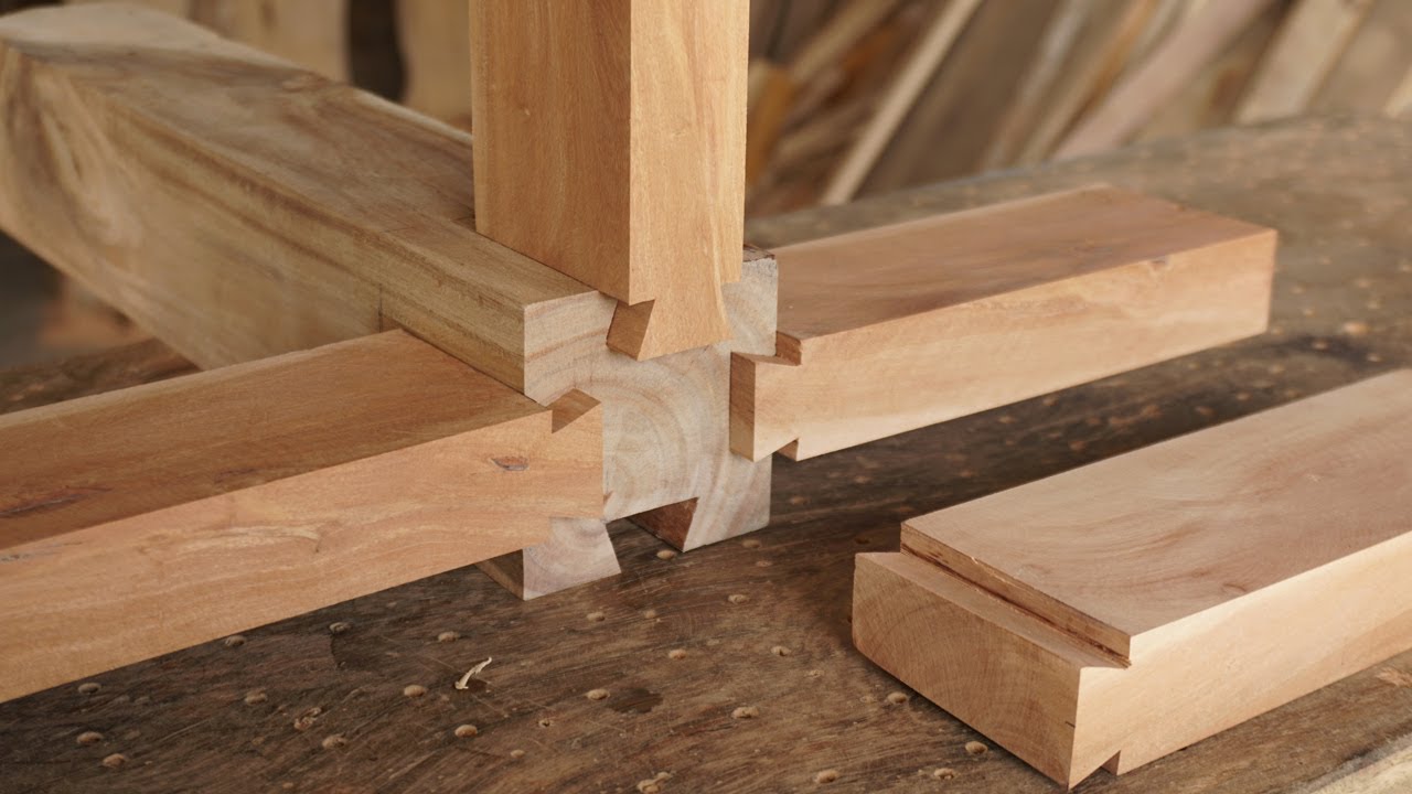 Amazing Handmade Tensegrity Wood Structure Joints - Cheap and Easy Solution Without Nails