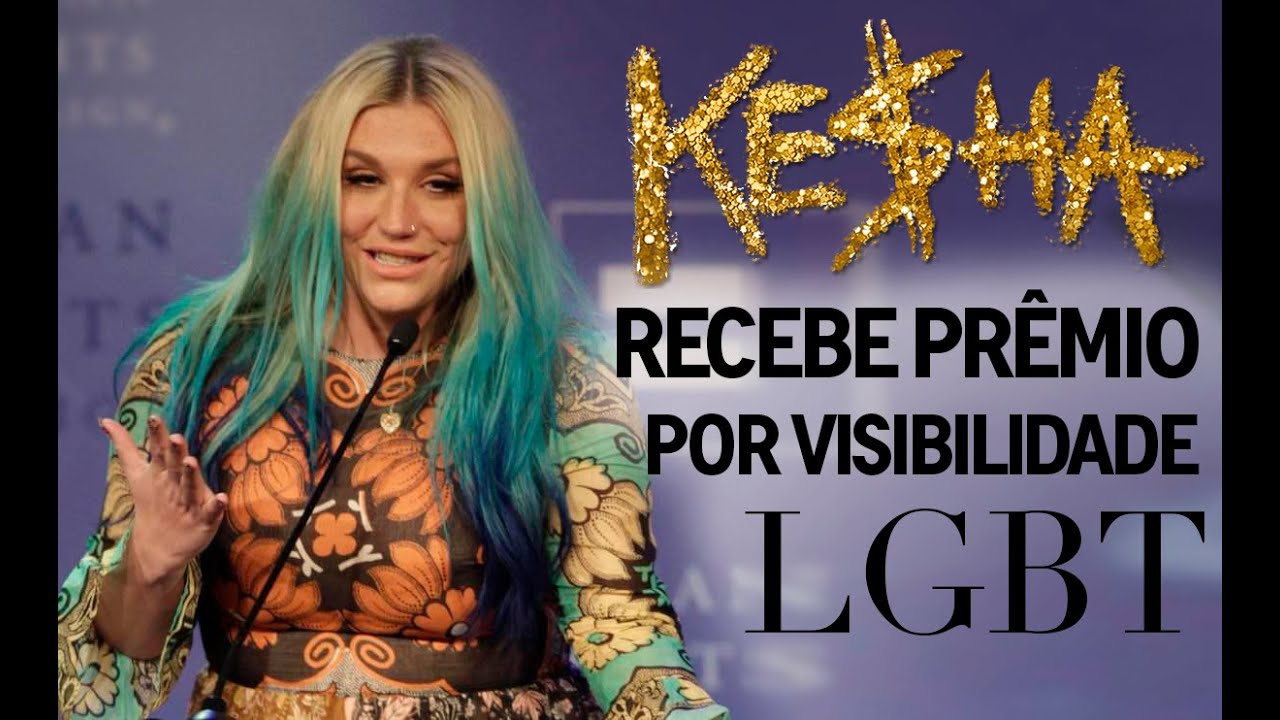 Kesha Recebe Pr&ecirc;mio do HRC por Visibilidade LGBT