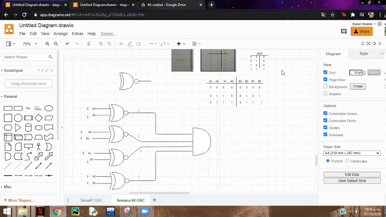 COMPARADOR DE 4 BITS