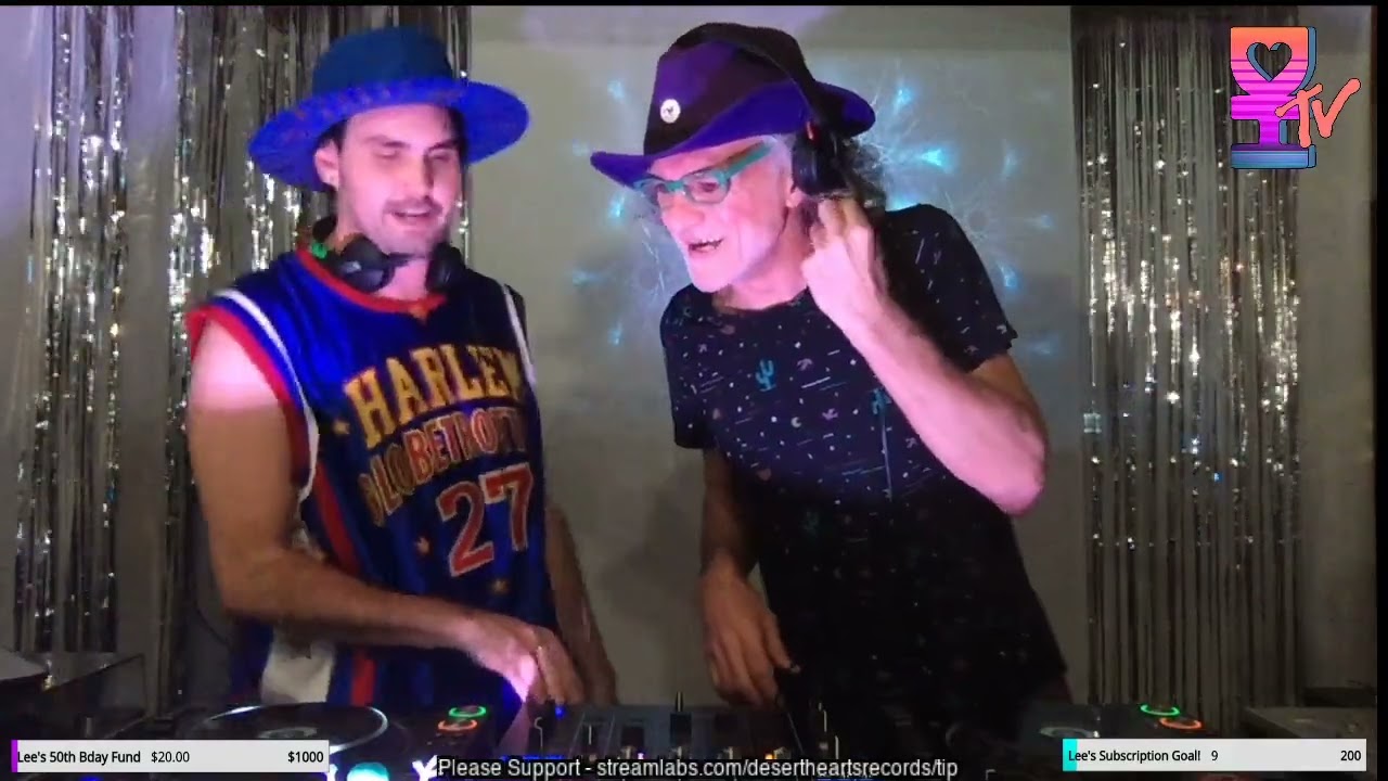 Lee Reynolds & Porky (co founders of Desert Hearts) in the Vortex for Lee's 50th pt1 of 6. DHtv.