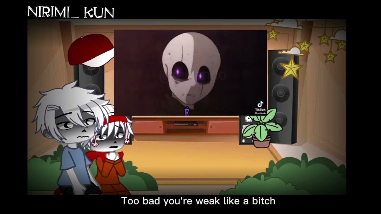 •|PAPYRUS AND SANS REACT GASTER|GASTER AS DAD|🇺🇲🇧🇷|Nirimi_Kun [1/1]