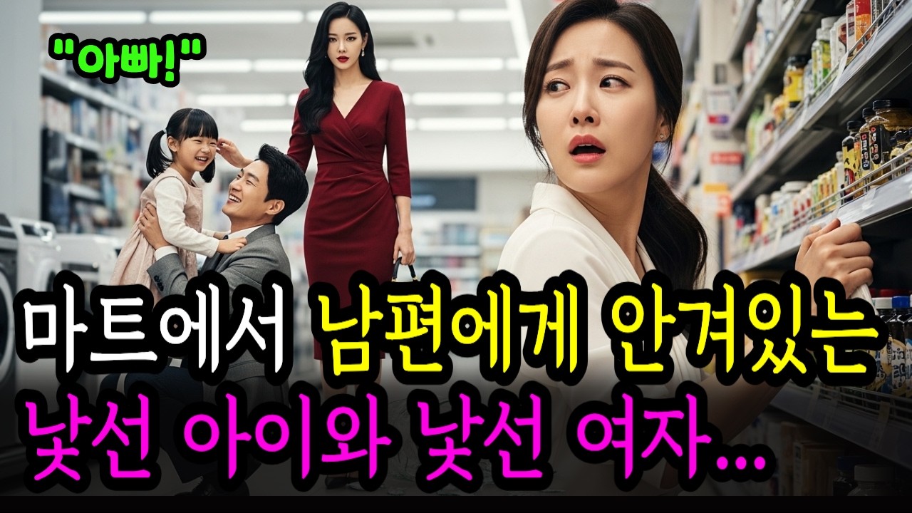 마트에서 남편 보고 