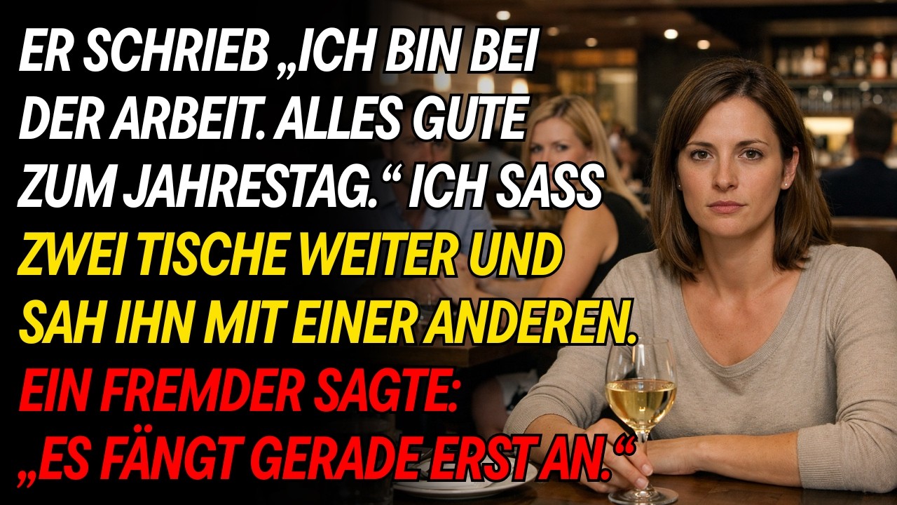 Mein Mann schrieb mir „Alles Gute zum Jahrestag“ — ich saß zwei Tische weiter und habe alles gesehen