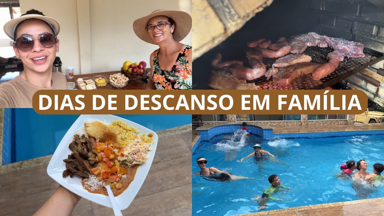 PRIMEIROS DIAS DO ANO EM FAMÍLIA, PISCINA, CHURRASCO+ COMO ESTÁ NOSSO TERRENO APÓS A CHUVA