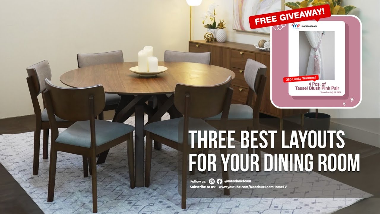 3 Best Layout For Your Small Dining Room | Mandaue Foam | MF Home TV