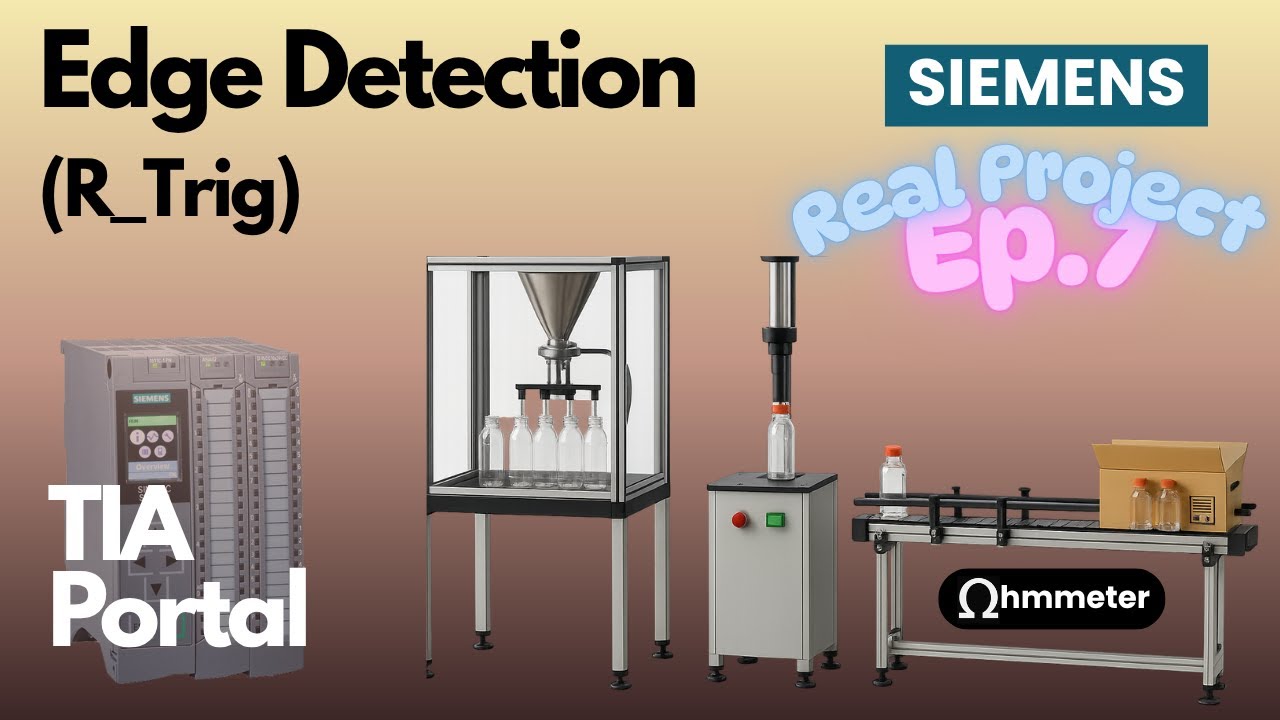 TIA Portal Beginner: PLC Edge Detection Siemens R_TRIG