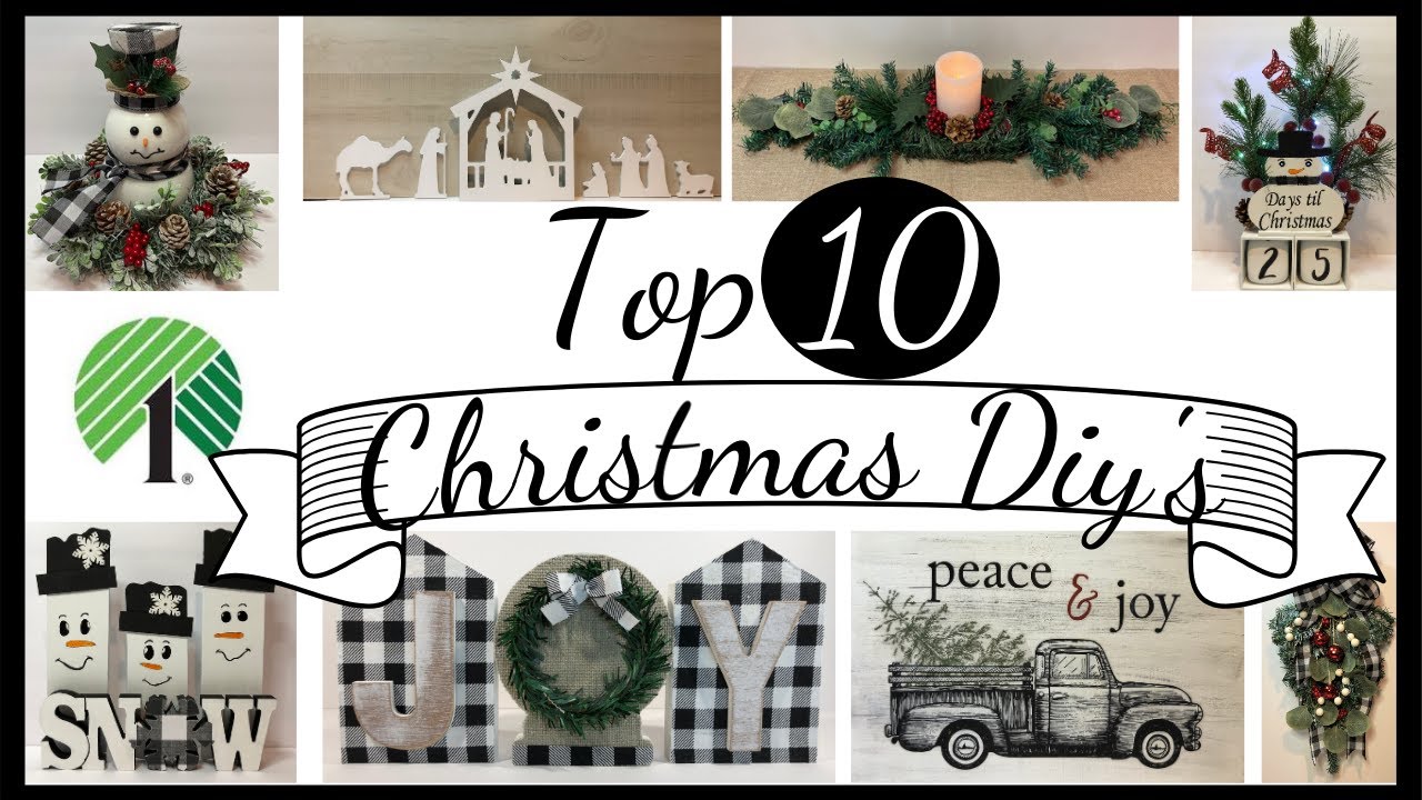 Top 10 Dollar Tree Christmas Diy's/Christmas 2020
