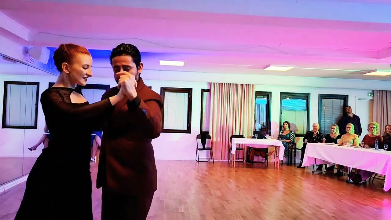 Alejandro Beron & Kelly Lettieri dance tango vals mi Novia de Ayer by Alfredo de Angelis in Sweden