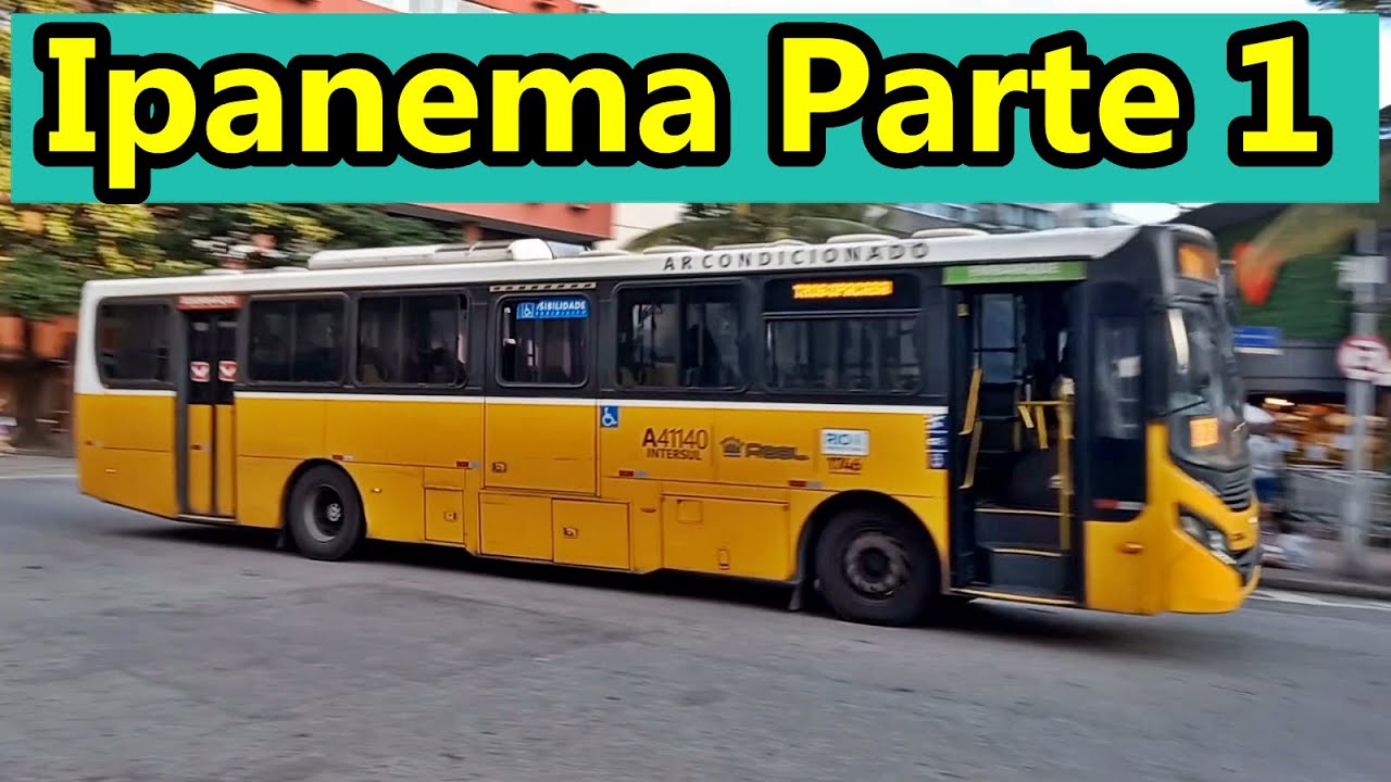 Ipanema (Parte 1) ônibus urbanos no bairro do zona sul carioca - Zona Sul do Rio de Janeiro