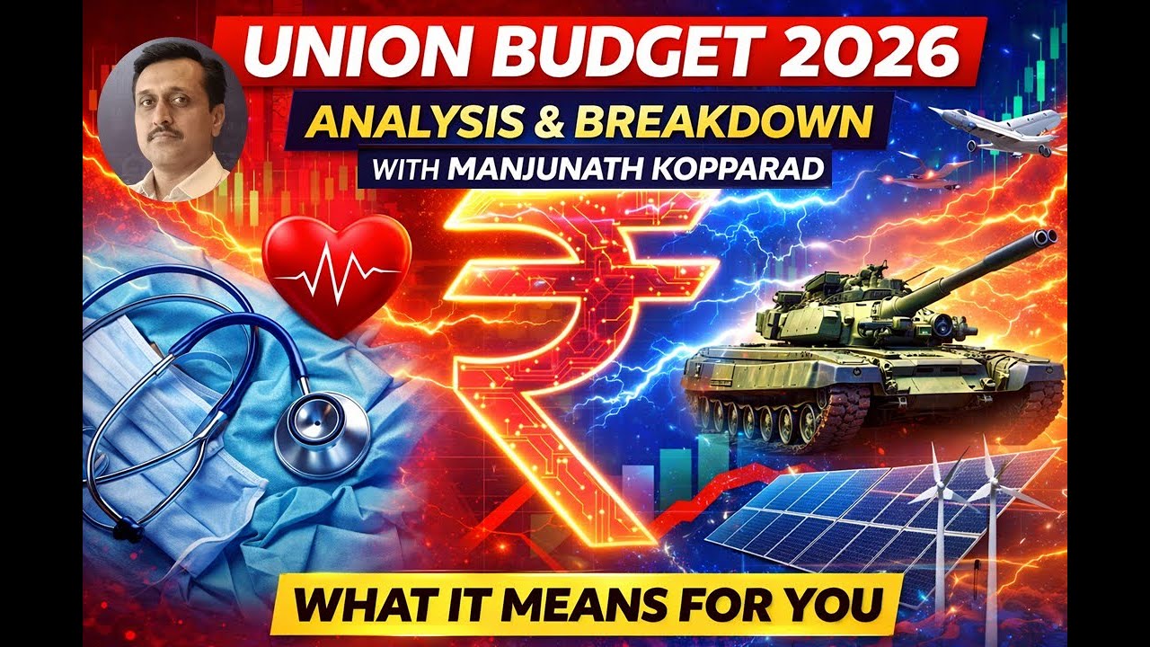 Union Budget 2026 Analysis | Reason For Stock Market Fall | Manjunath Kopparad | 