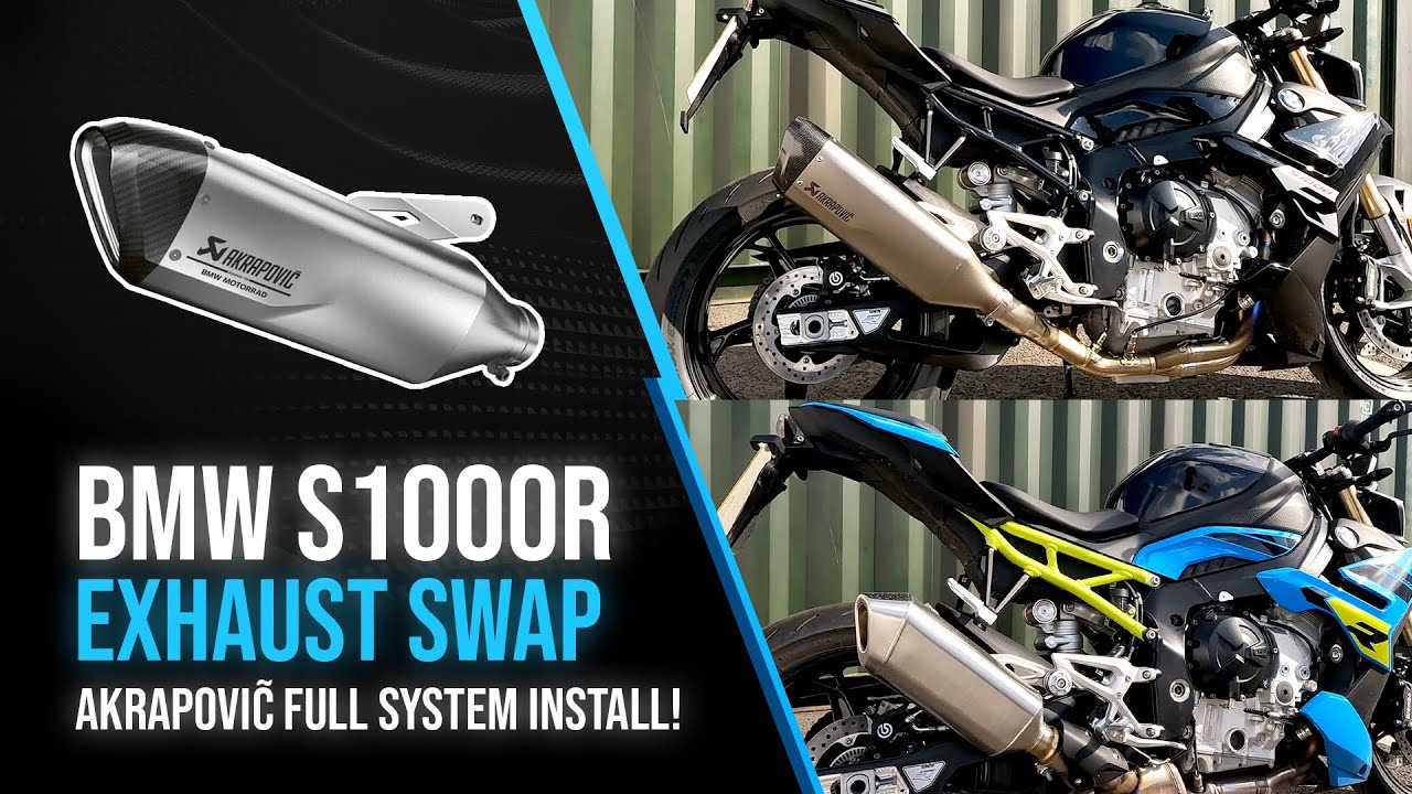 2025 BMW S1000R – Stock Exhaust vs Akrapovič Full System Swap!